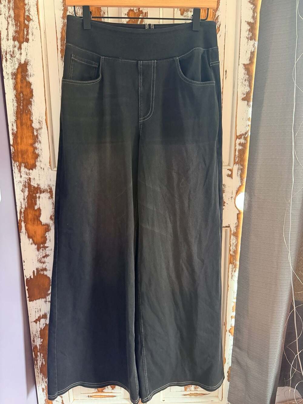 Halara Flex Mid Rise Tummy Control Wide Leg Casual Baggy Jeans with Pockets